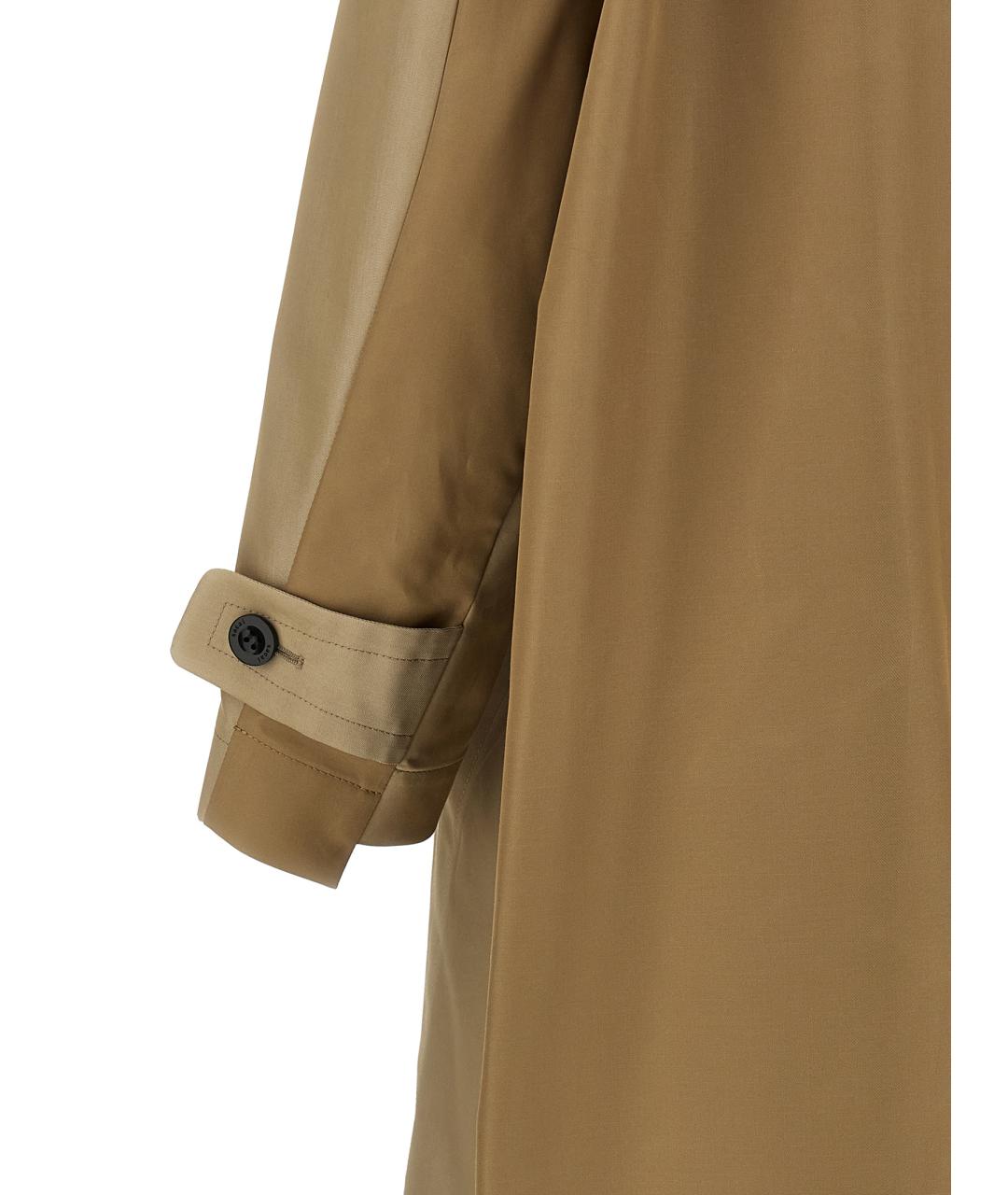 SACAI Бежевый хлопковый тренч/плащ, фото 4