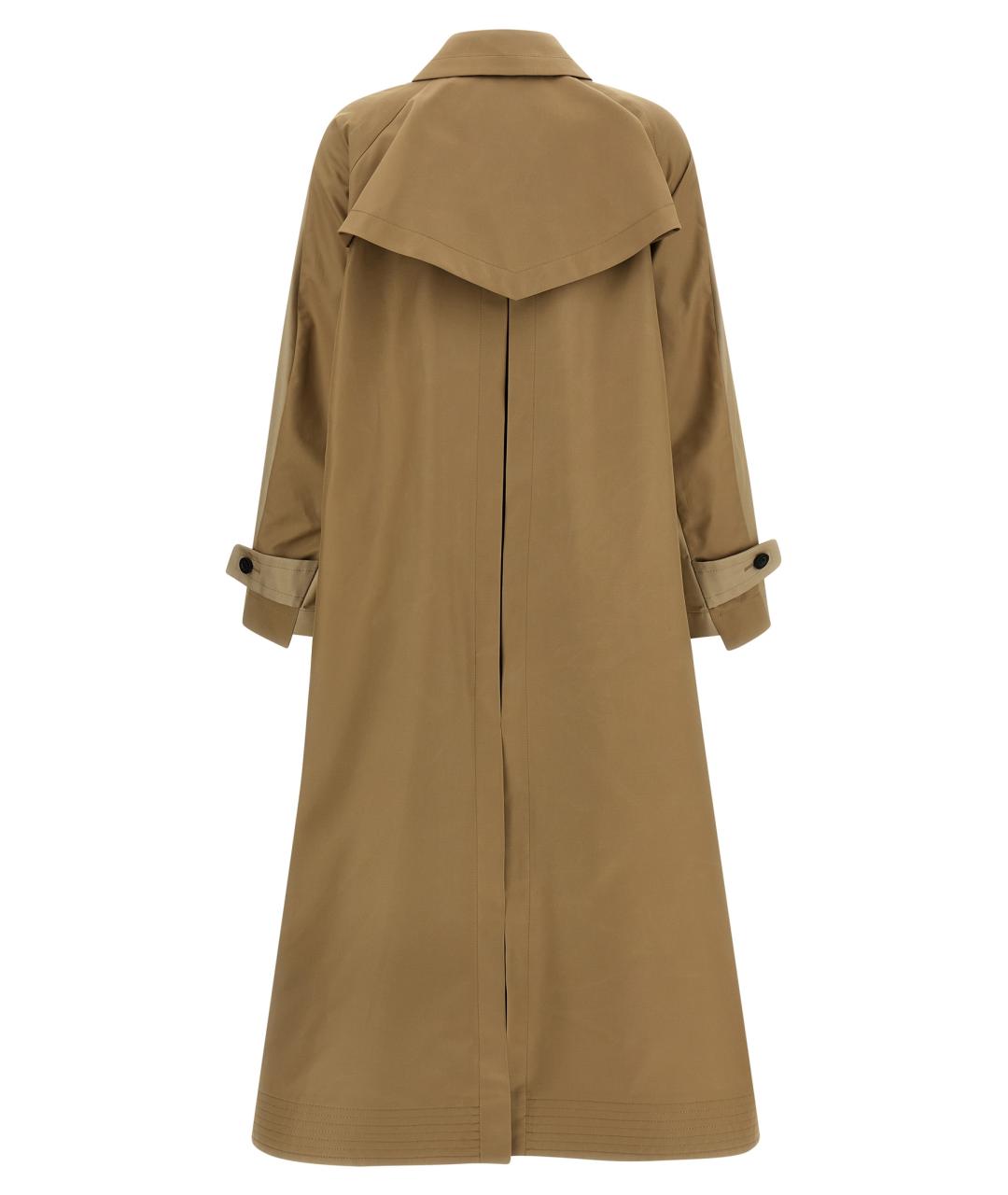 SACAI Бежевый хлопковый тренч/плащ, фото 2