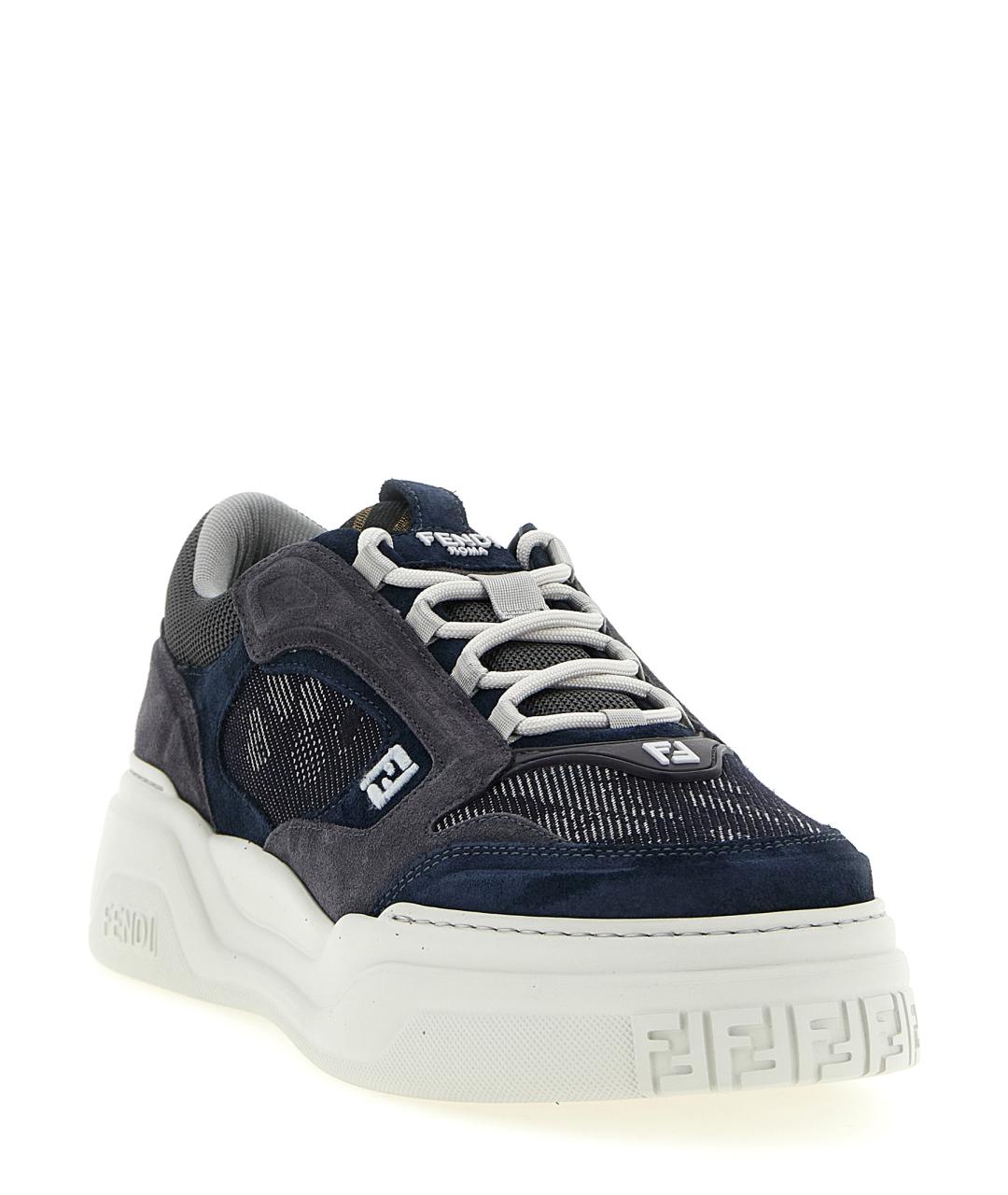 FENDI Мульти кожаные низкие кроссовки / кеды, фото 2