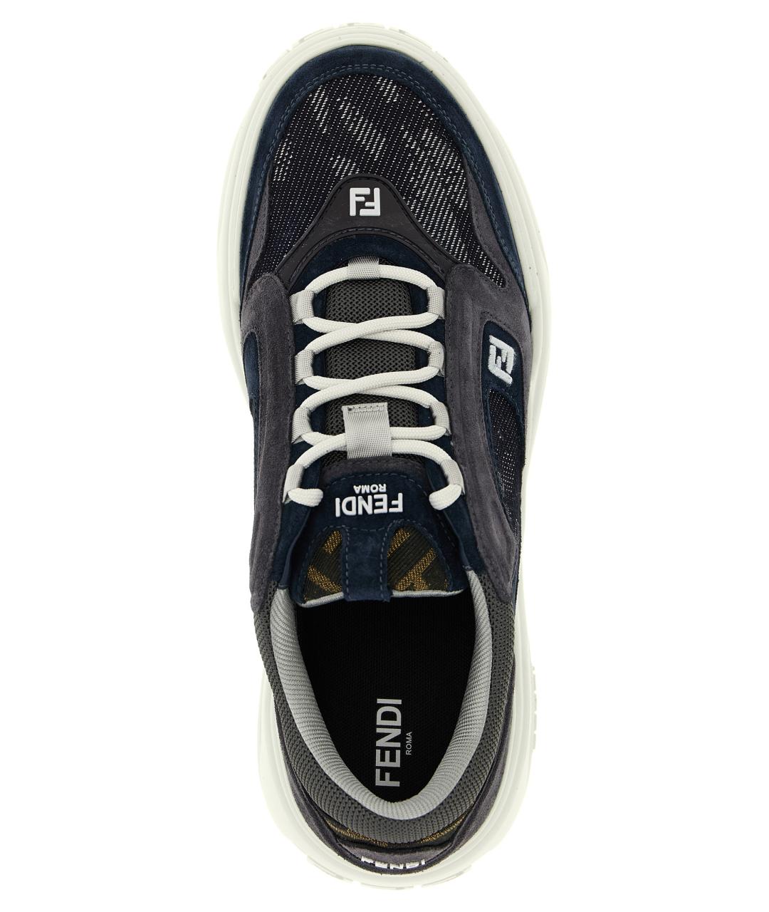 FENDI Мульти кожаные низкие кроссовки / кеды, фото 4
