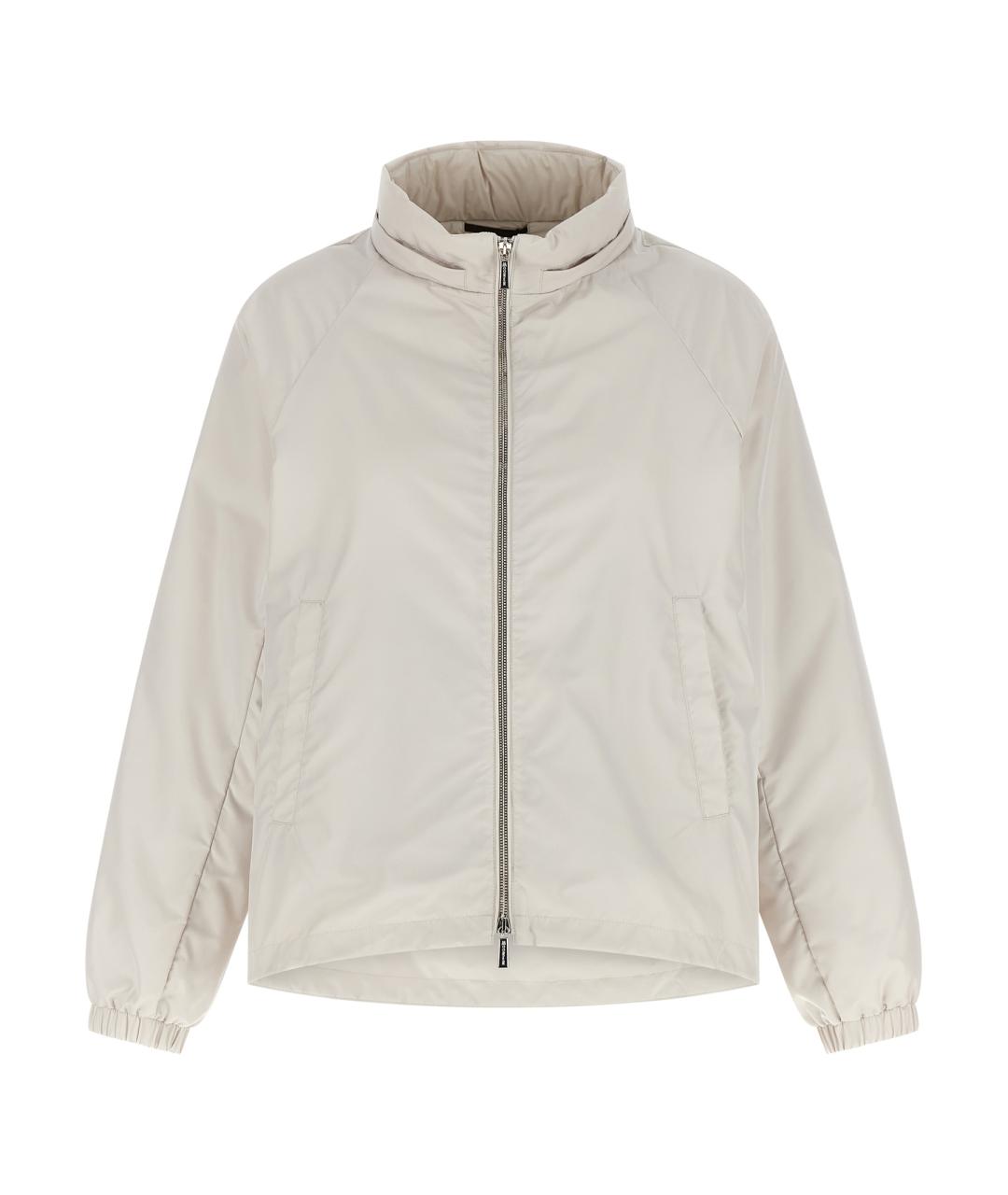 MOORER Бежевая полиэстеровая куртка, фото 2