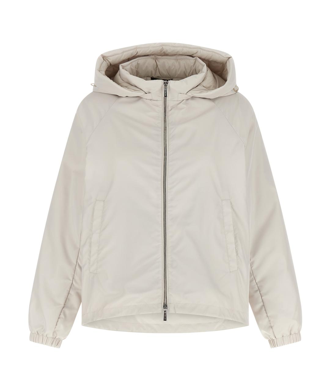 MOORER Бежевая полиэстеровая куртка, фото 1
