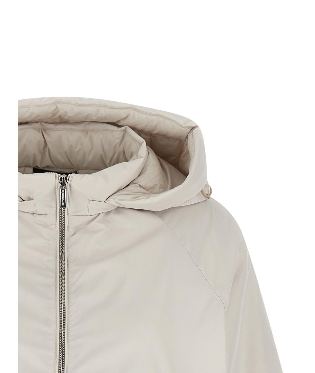 MOORER Бежевая полиэстеровая куртка, фото 4