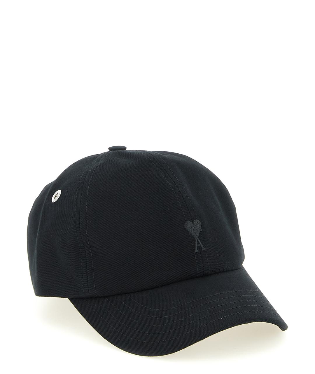 Ami Paris Черная хлопковая кепка/бейсболка, фото 2