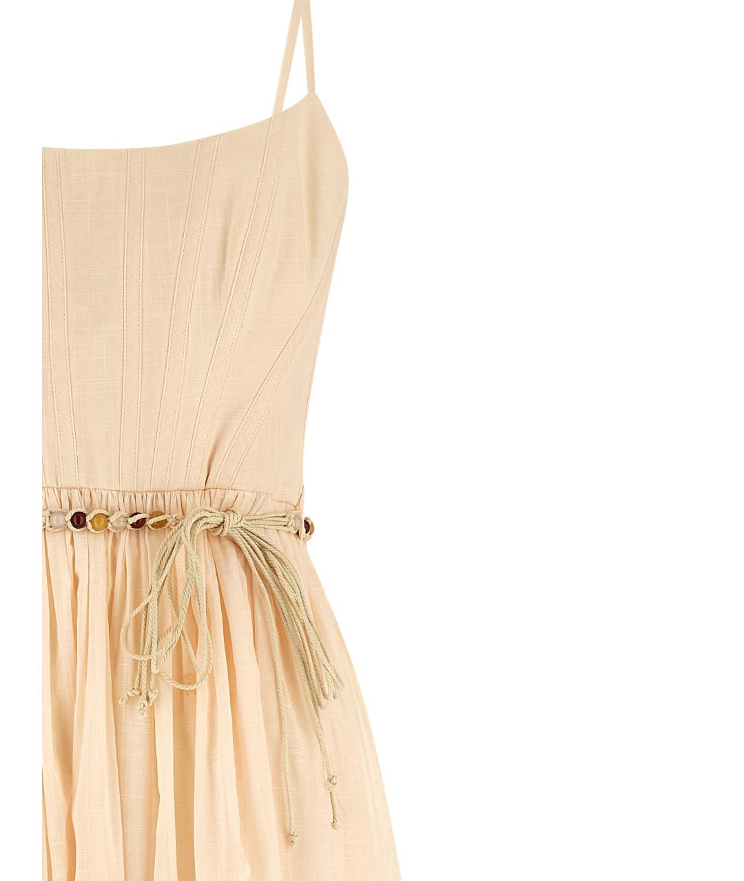 ZIMMERMANN Розовое хлопковое платье, фото 3