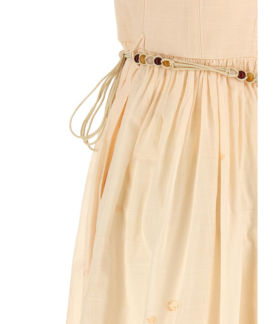 ZIMMERMANN Розовое хлопковое платье, фото 4