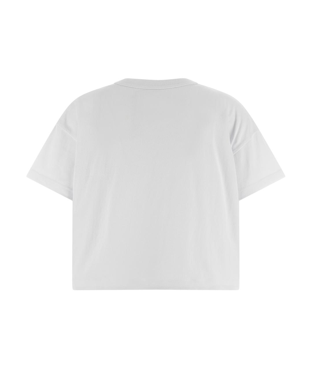 SACAI Белая хлопковая футболка, фото 2