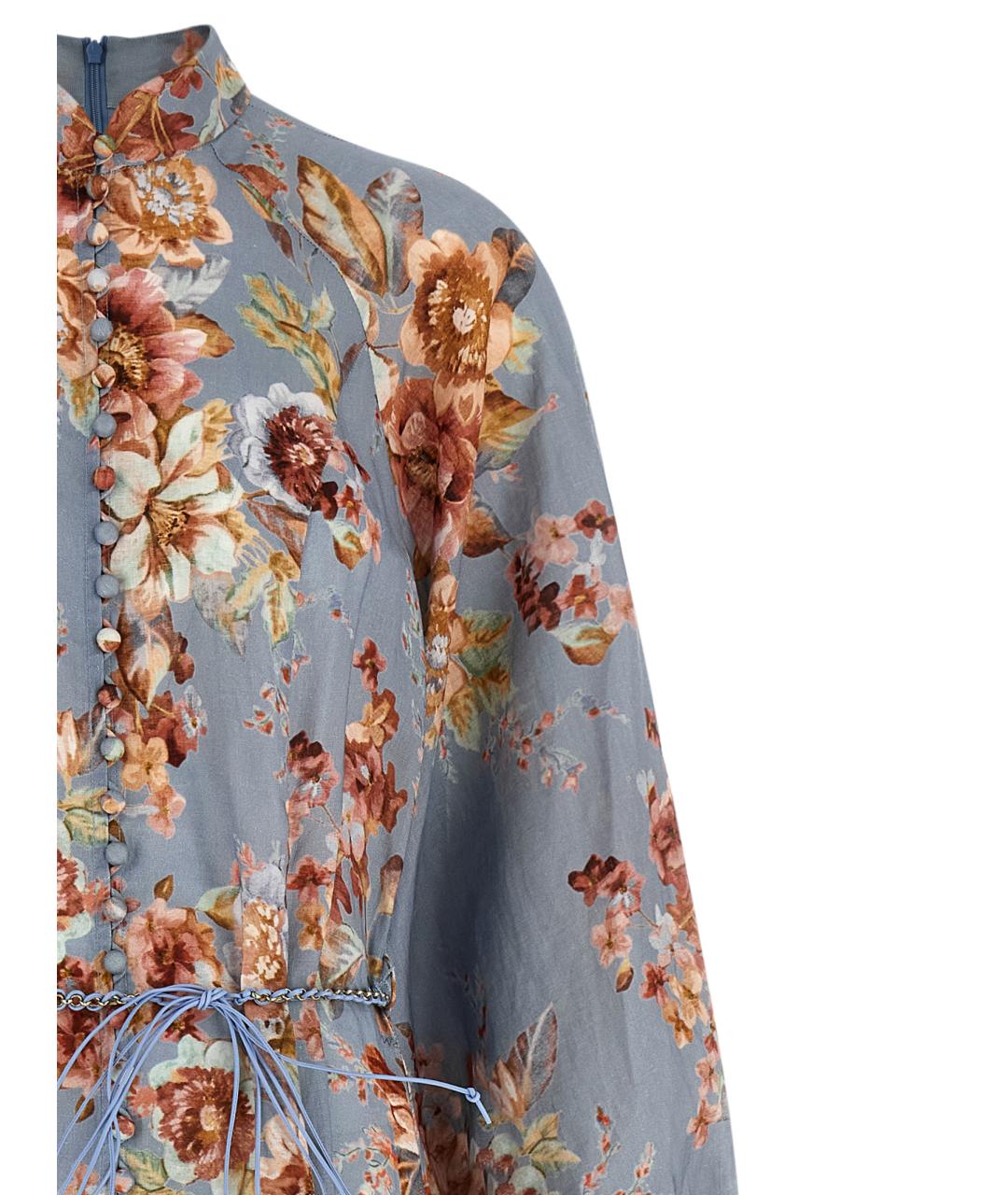 ZIMMERMANN Мульти льняное платье, фото 3