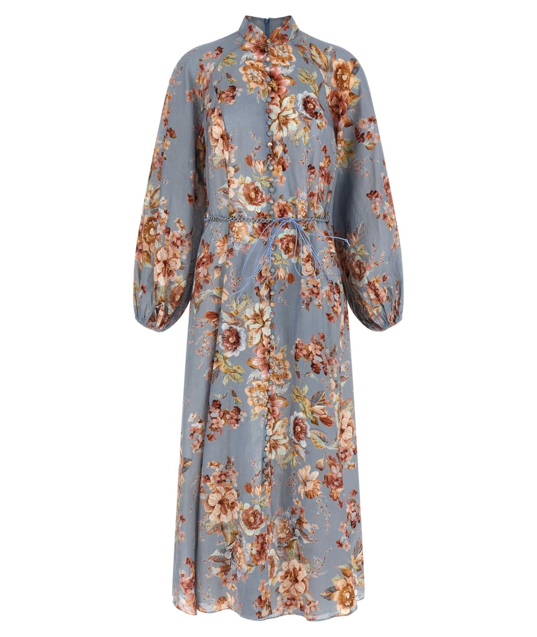 ZIMMERMANN Мульти льняное платье, фото 1