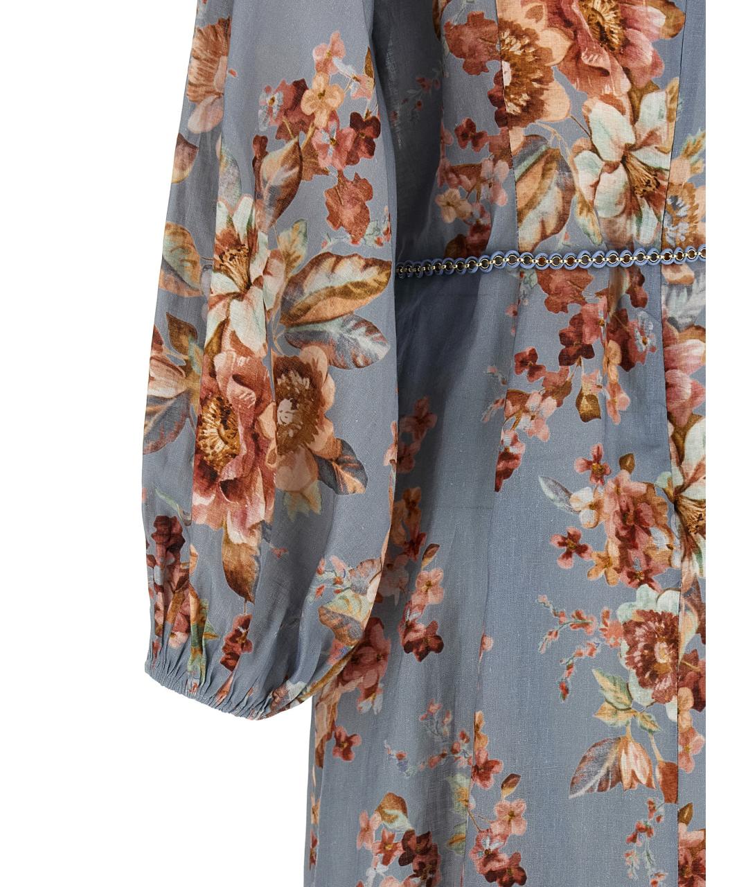 ZIMMERMANN Мульти льняное платье, фото 4