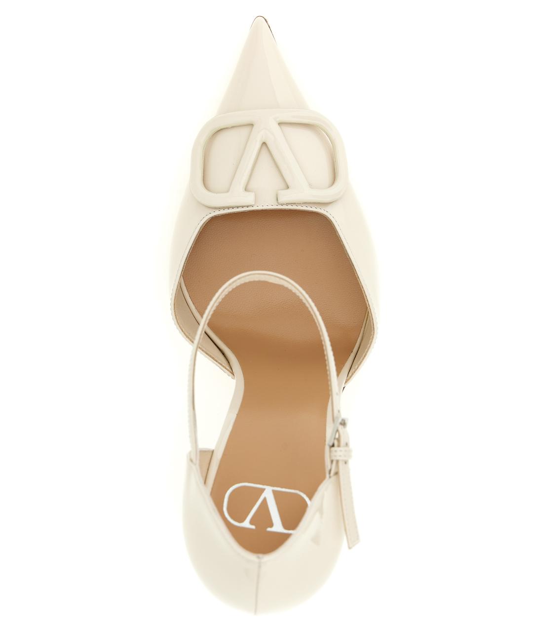 VALENTINO Белые туфли из лакированной кожи, фото 4