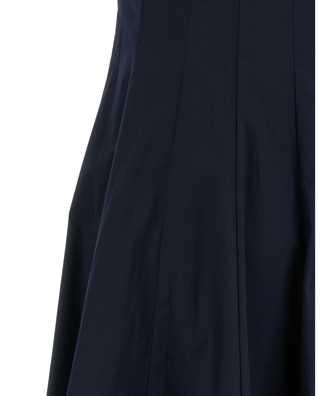 STAUD Темно-синее хлопковое повседневное платье, фото 4