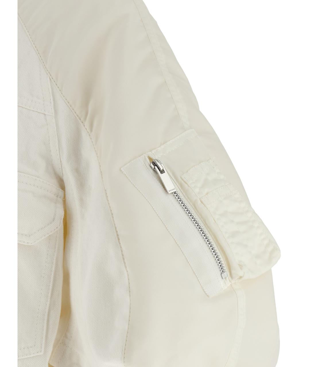 SACAI Белая хлопковая куртка, фото 4