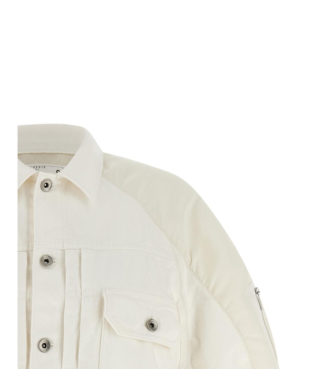 SACAI Белая хлопковая куртка, фото 3