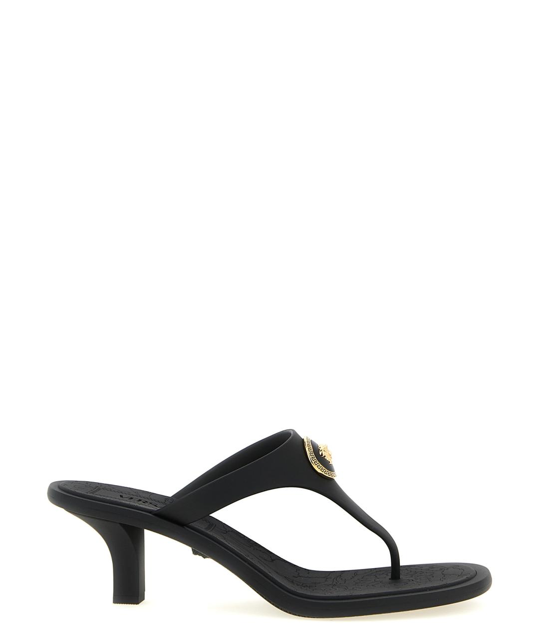 VERSACE Черные резиновые мюли, фото 1