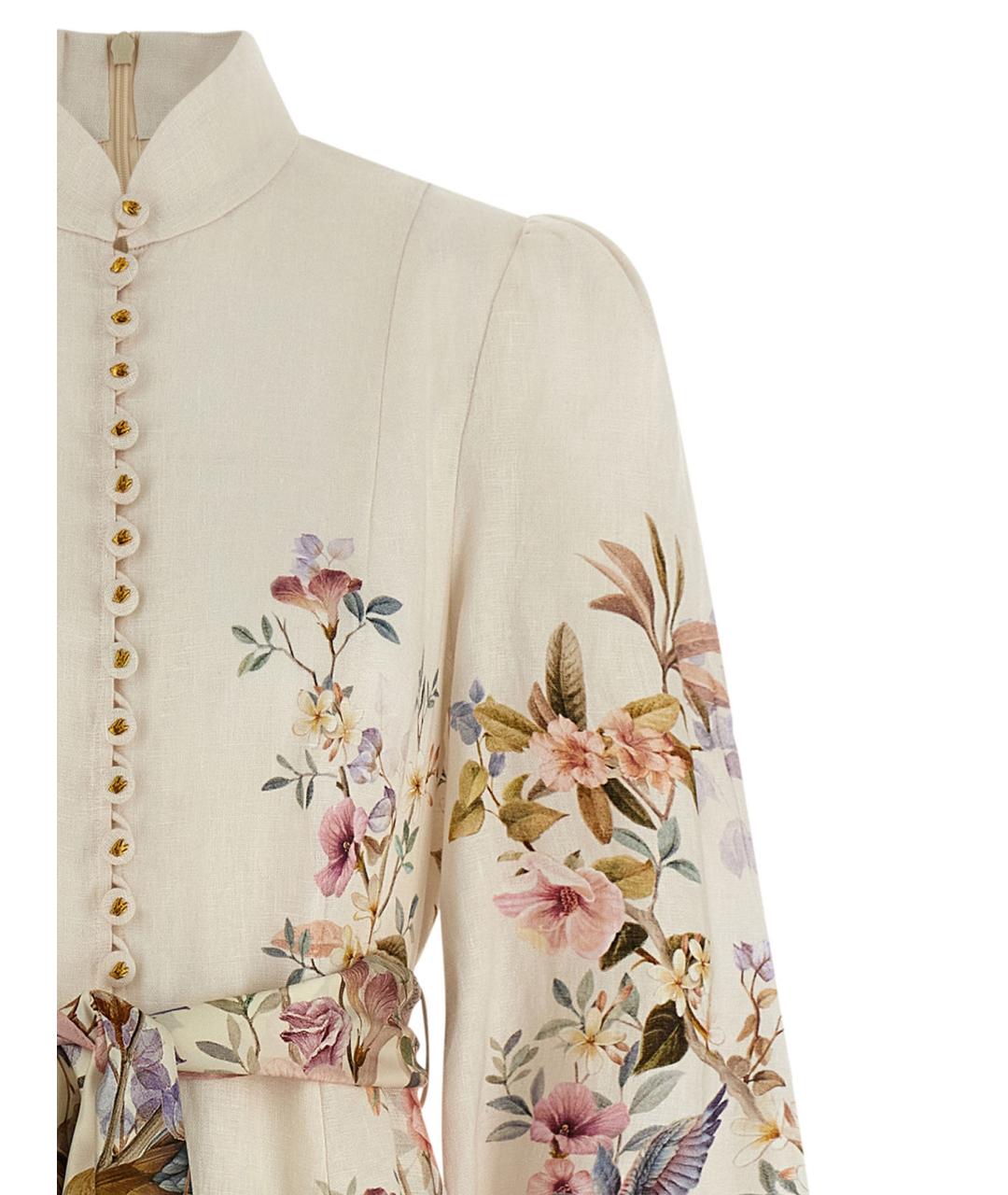 ZIMMERMANN Мульти льняное платье, фото 3