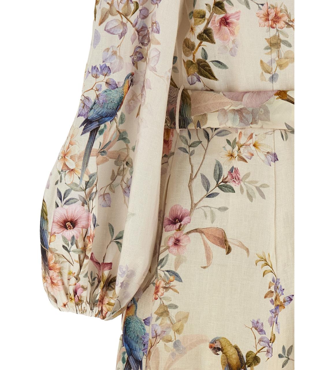 ZIMMERMANN Мульти льняное платье, фото 4