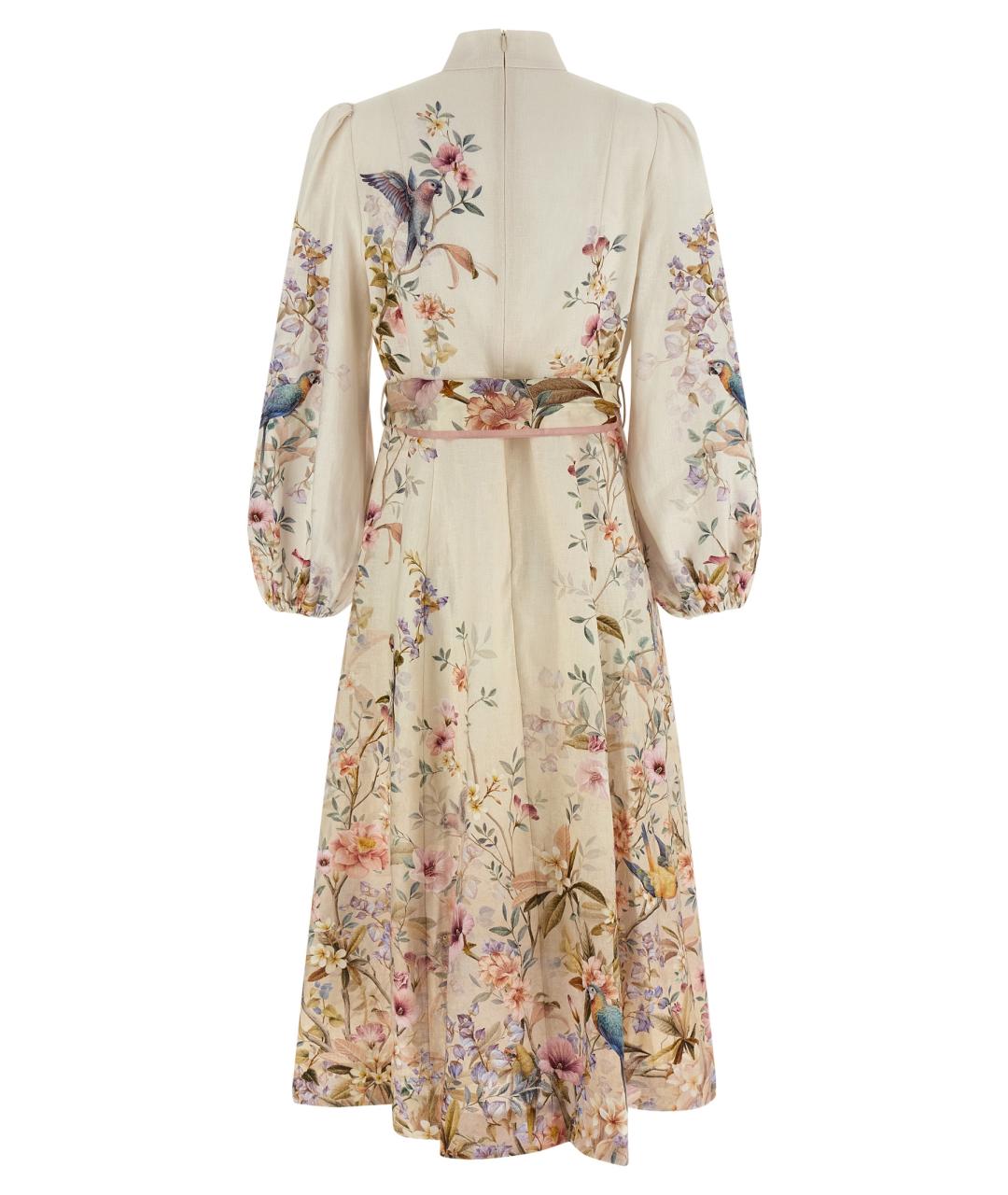 ZIMMERMANN Мульти льняное платье, фото 2