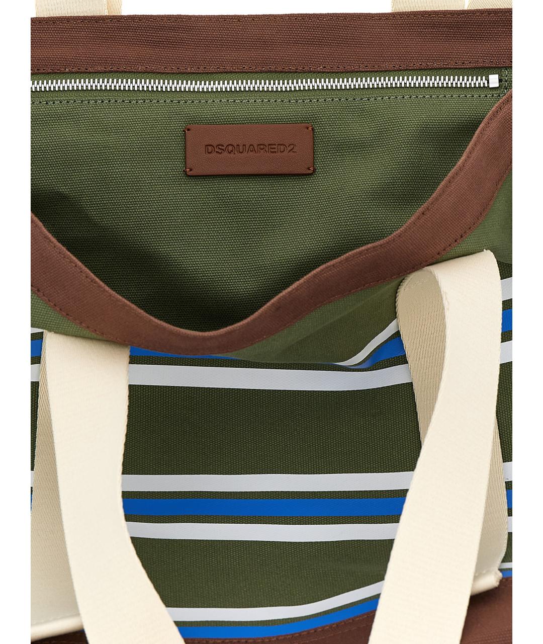 DSQUARED2 Мульти хлопковая сумка тоут, фото 4