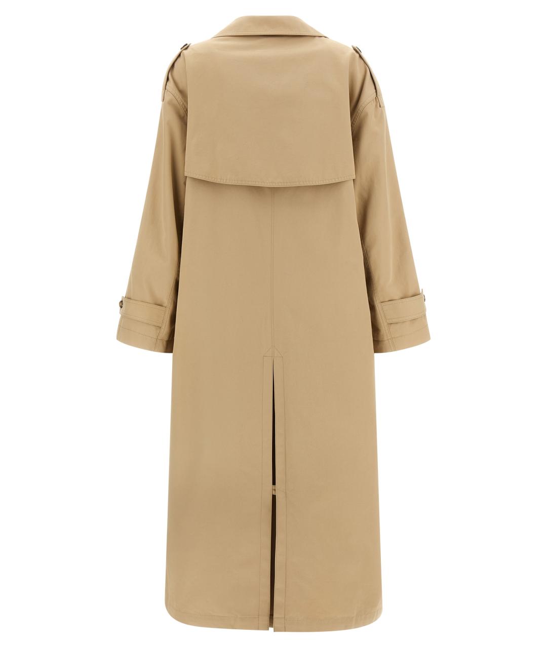 MM6 MAISON MARGIELA Бежевый хлопковый тренч/плащ, фото 3