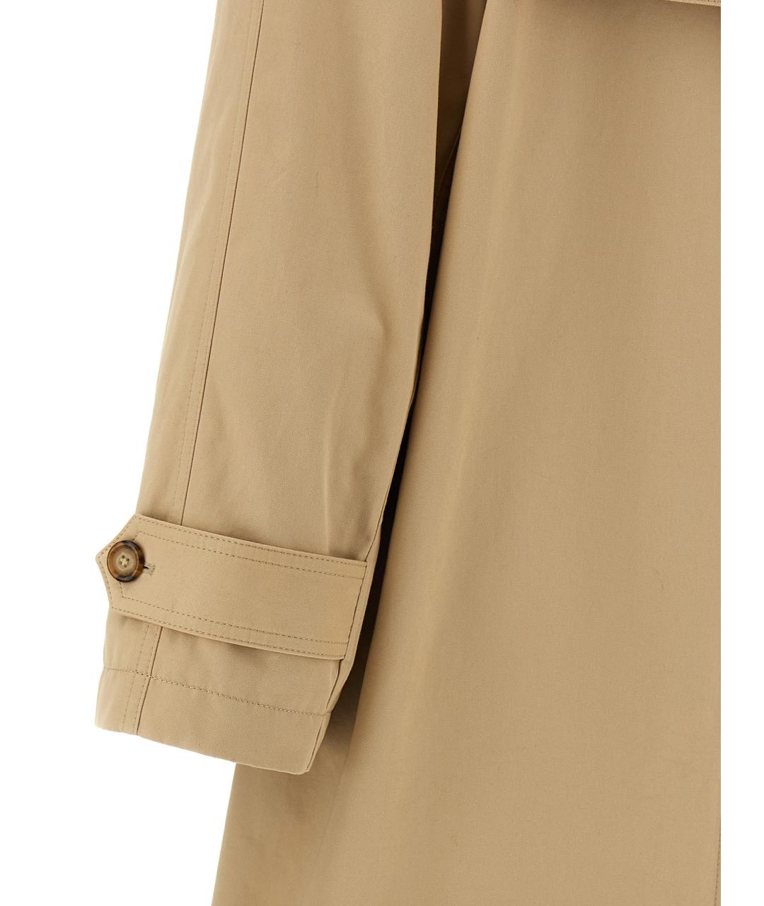 MM6 MAISON MARGIELA Бежевый хлопковый тренч/плащ, фото 6