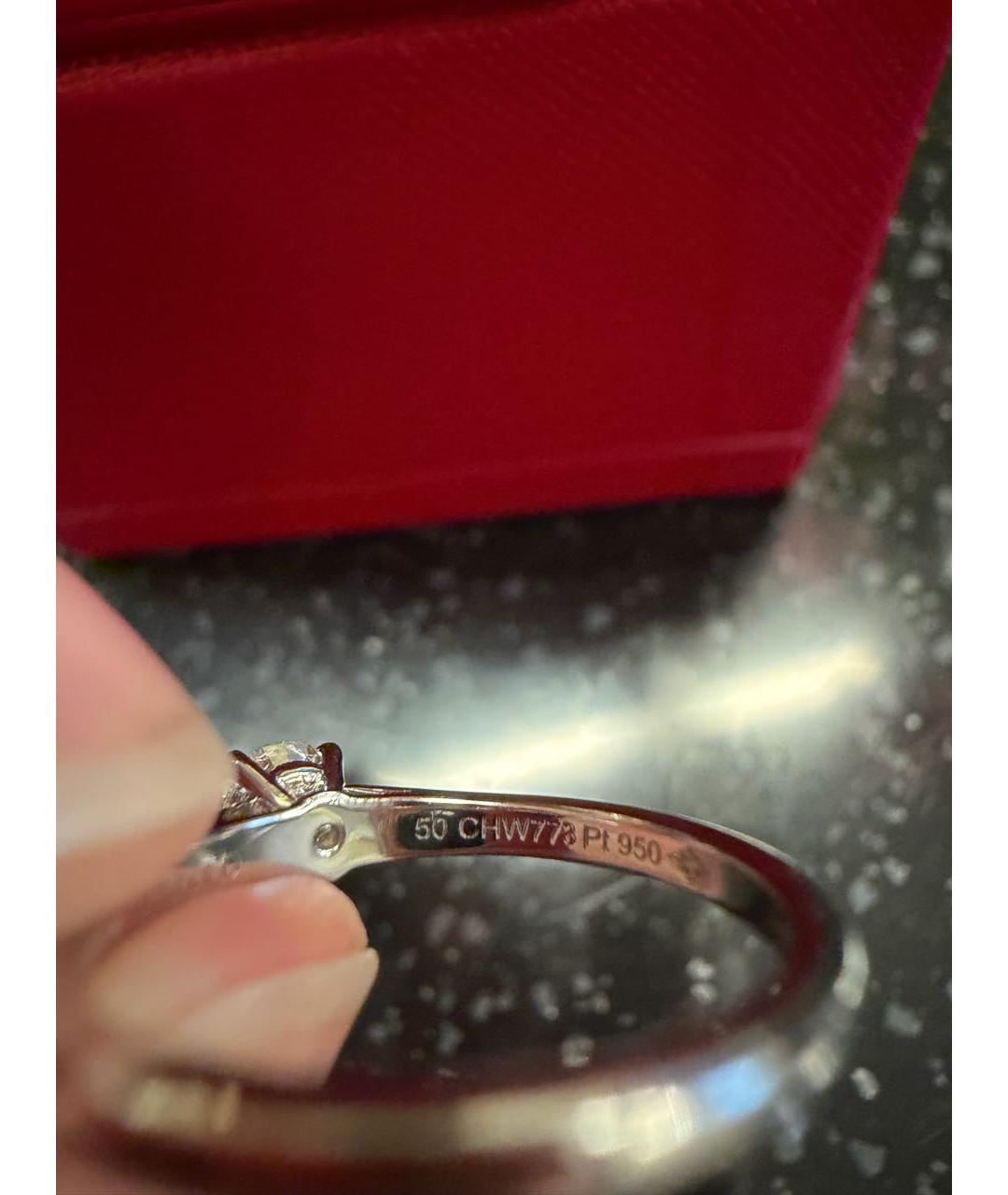 CARTIER Серебряное платиновое кольцо, фото 6
