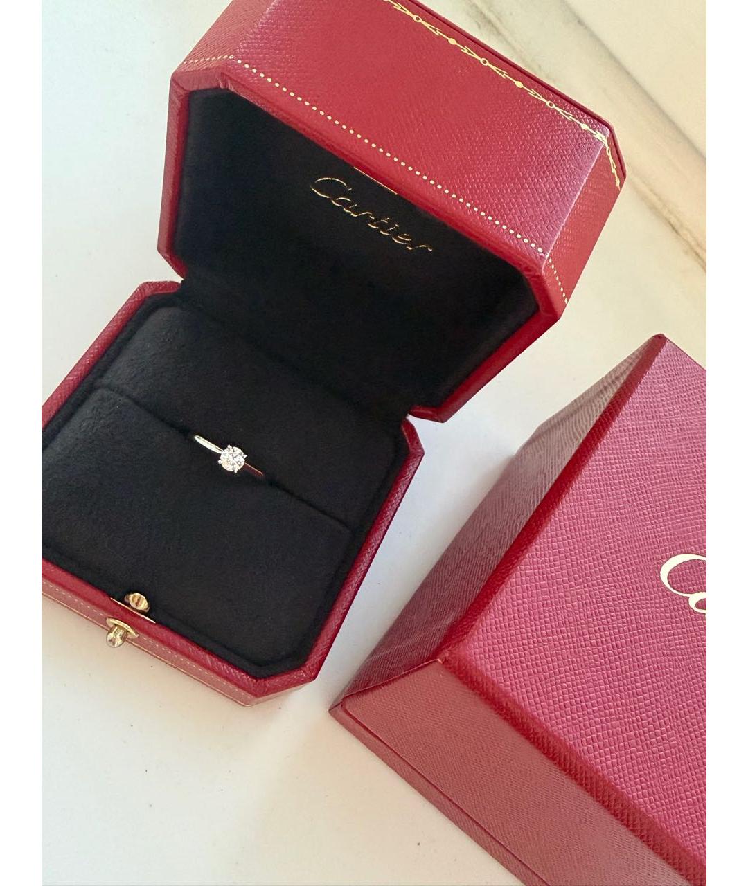 CARTIER Серебряное платиновое кольцо, фото 3