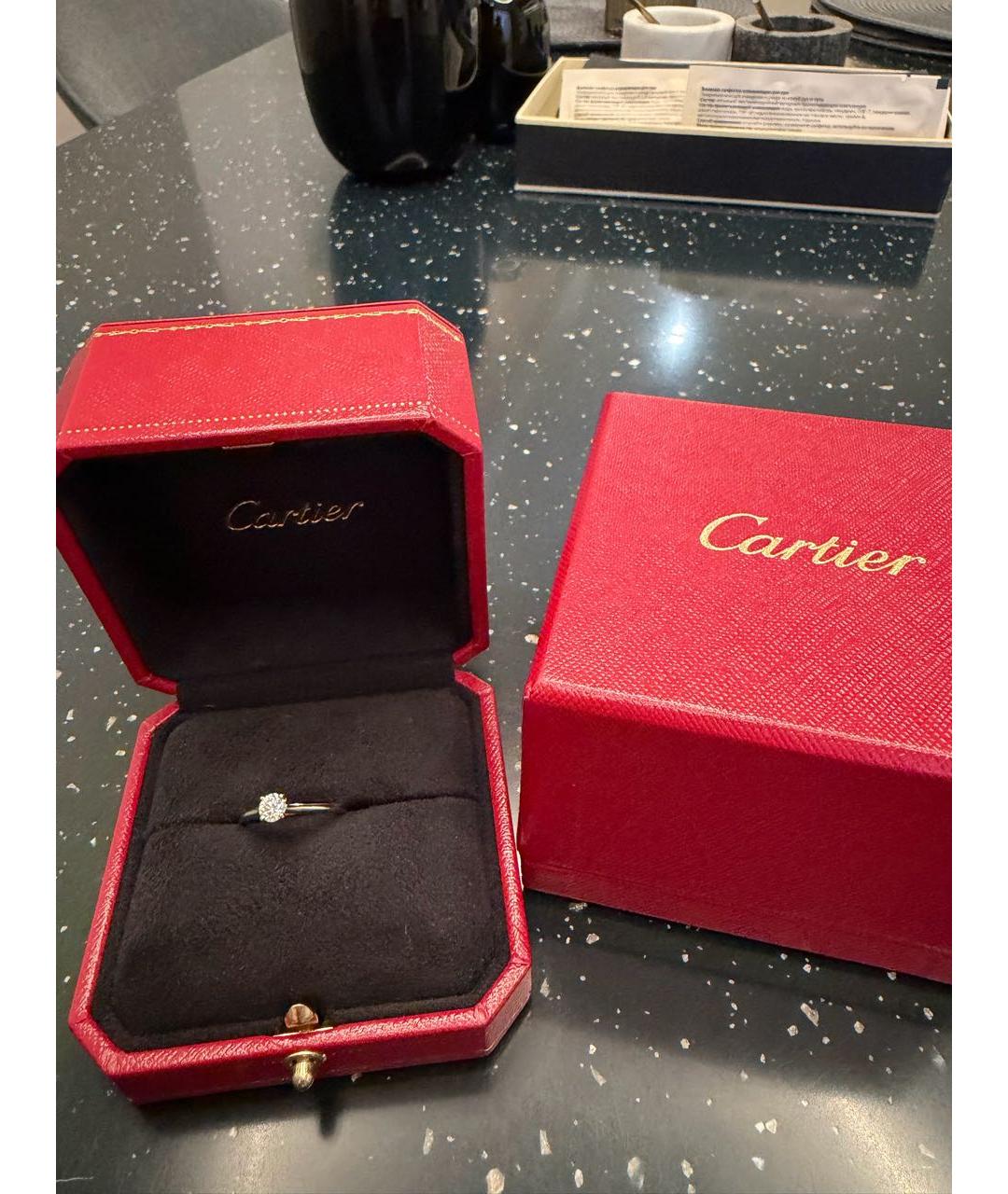 CARTIER Серебряное платиновое кольцо, фото 5