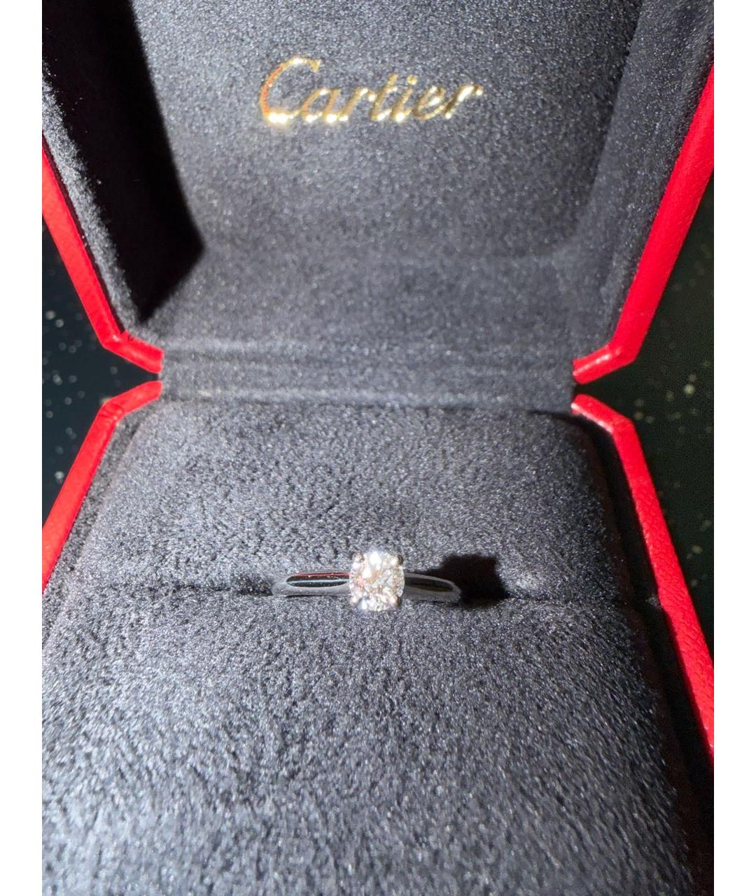 CARTIER Серебряное платиновое кольцо, фото 4