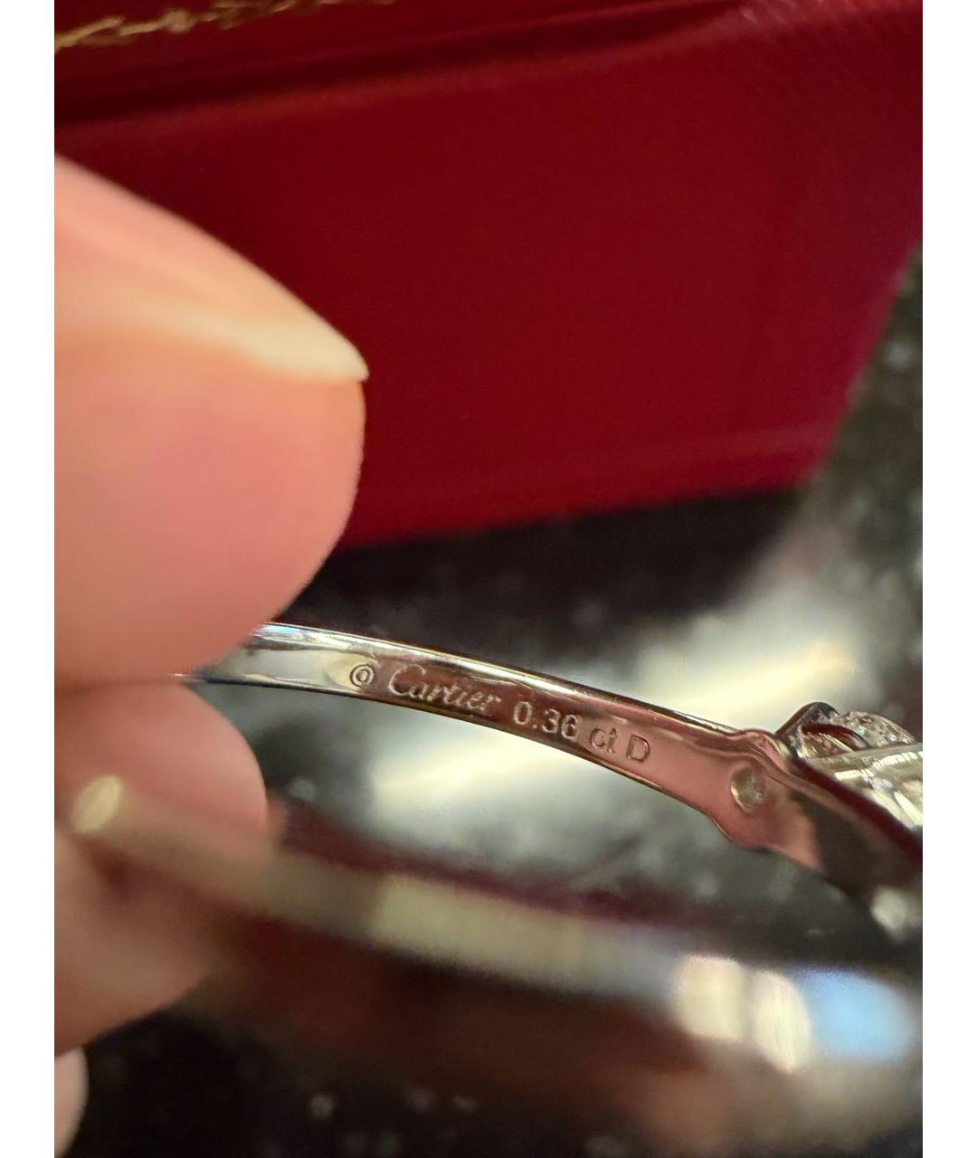 CARTIER Серебряное платиновое кольцо, фото 7