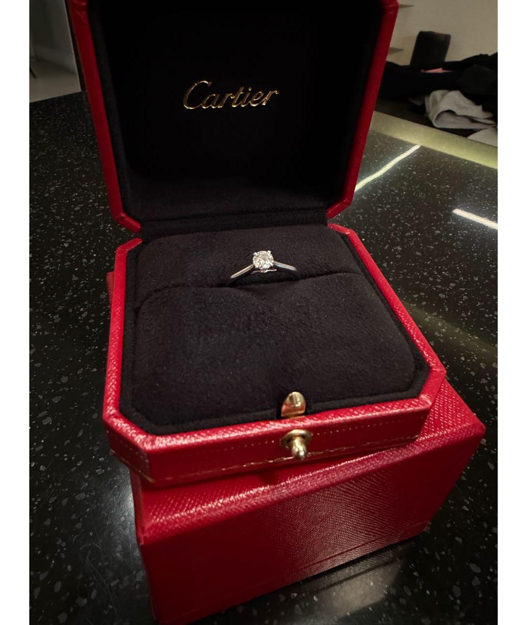 CARTIER Серебряное платиновое кольцо, фото 2