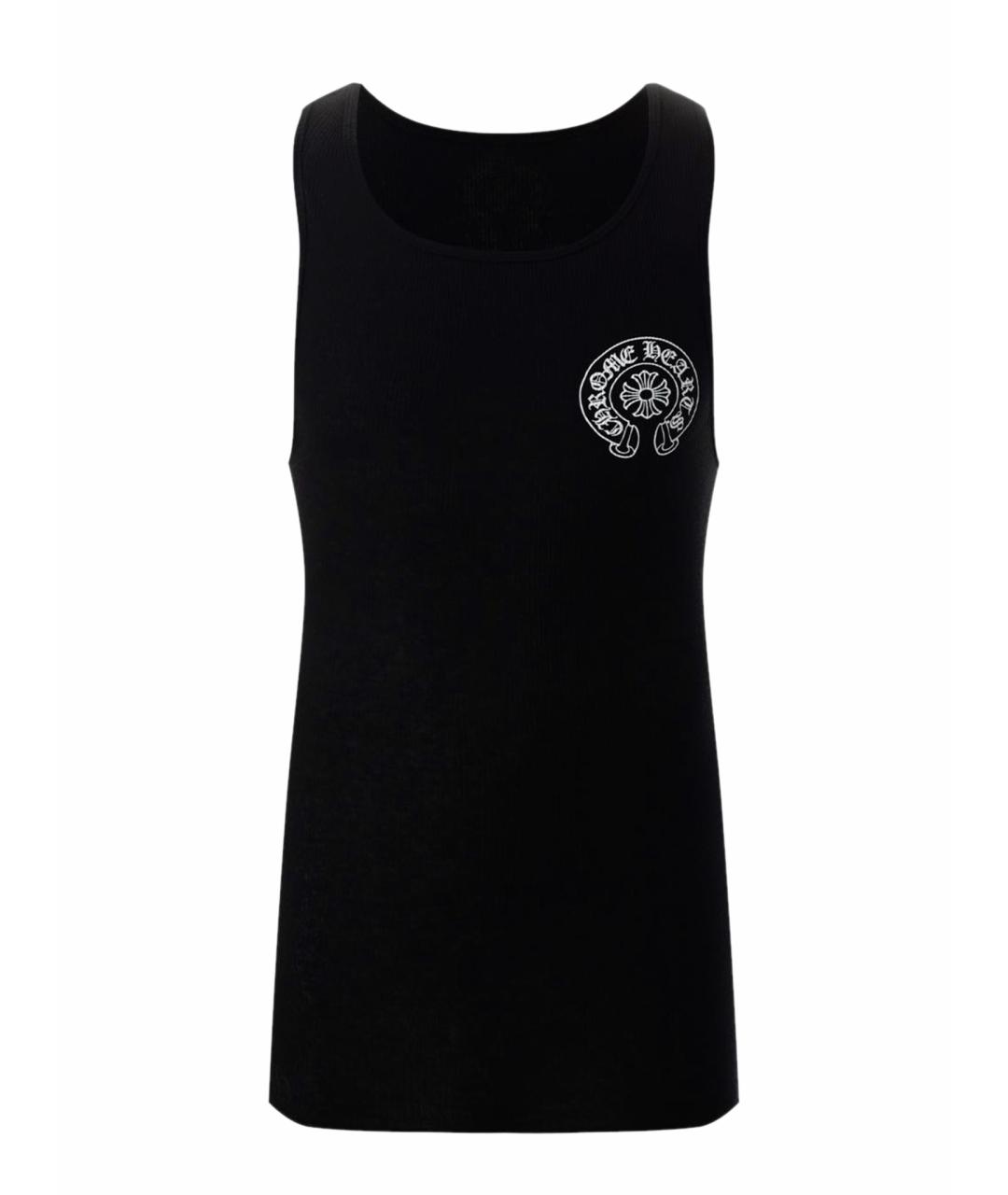 CHROME HEARTS Черная хлопковая майка, фото 1