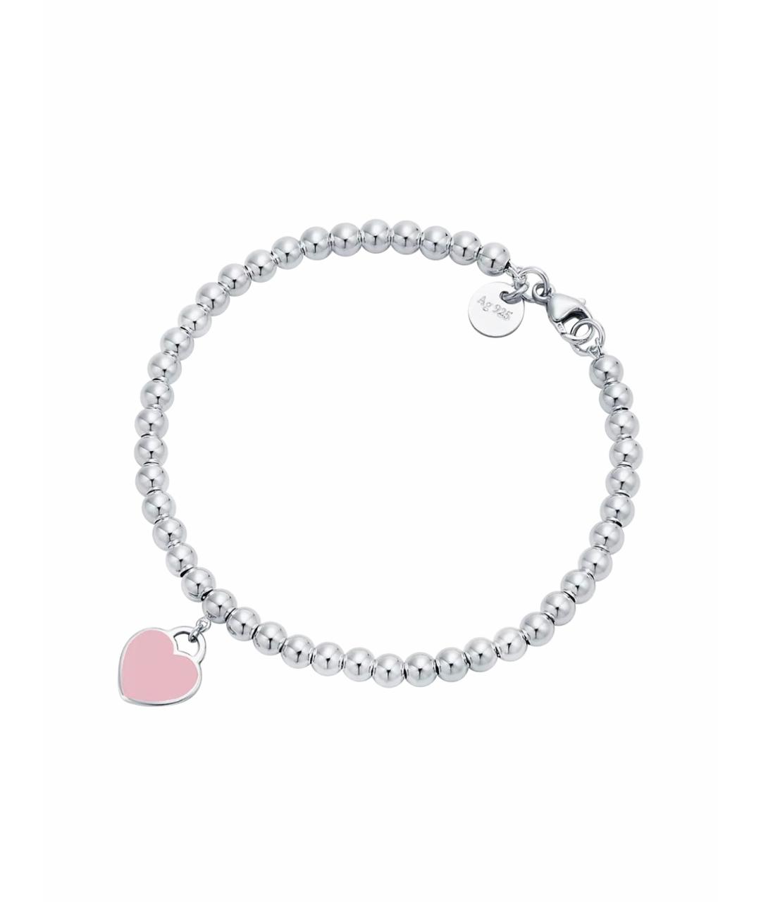 TIFFANY&CO Розовый серебряный браслет, фото 1