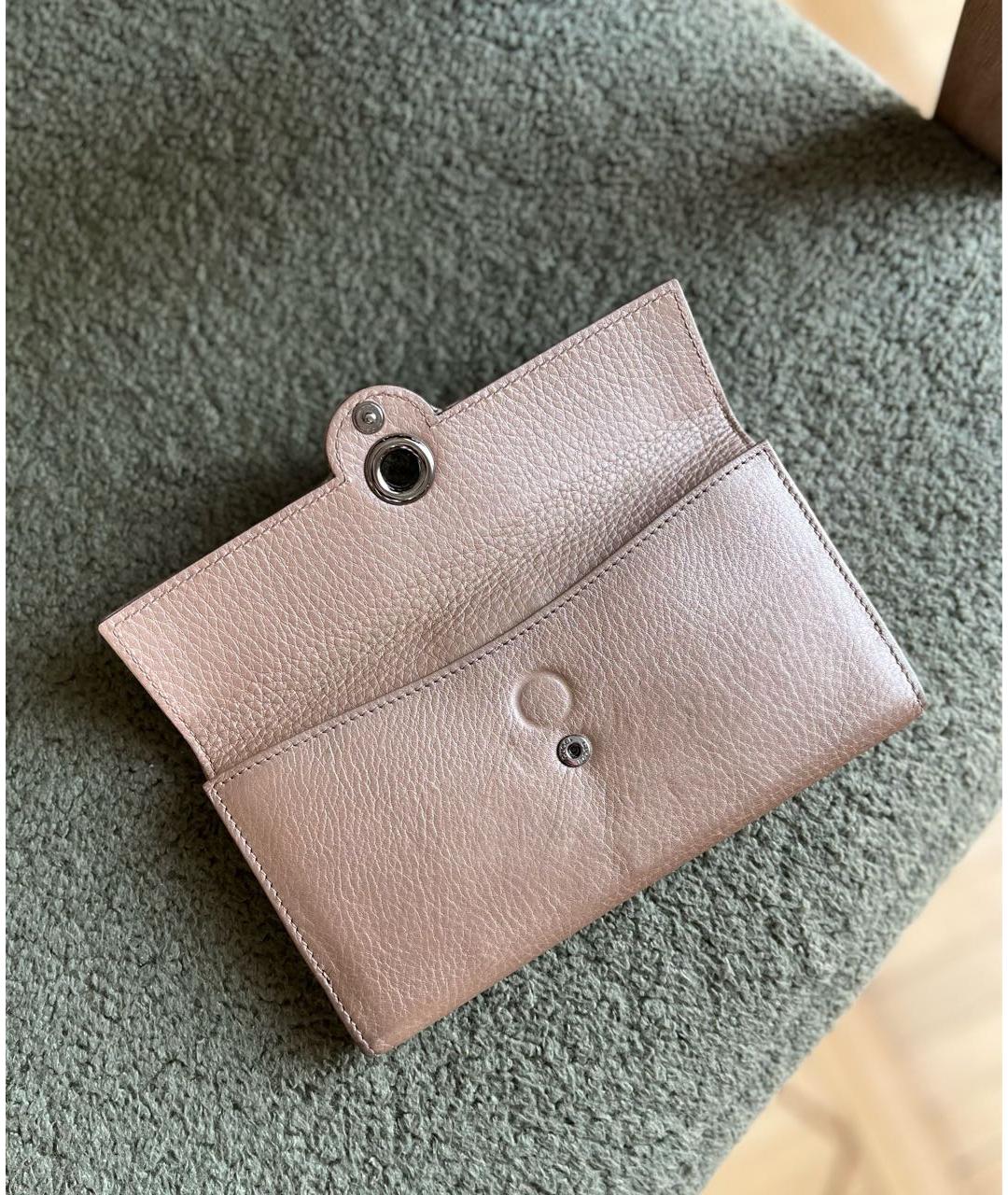 GUCCI Бежевый кожаный кошелек, фото 5