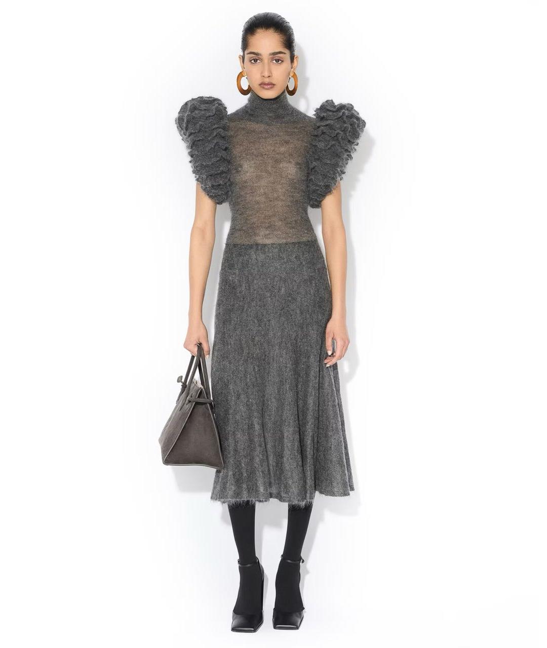 ALAIA Серое шерстяное боди, фото 3