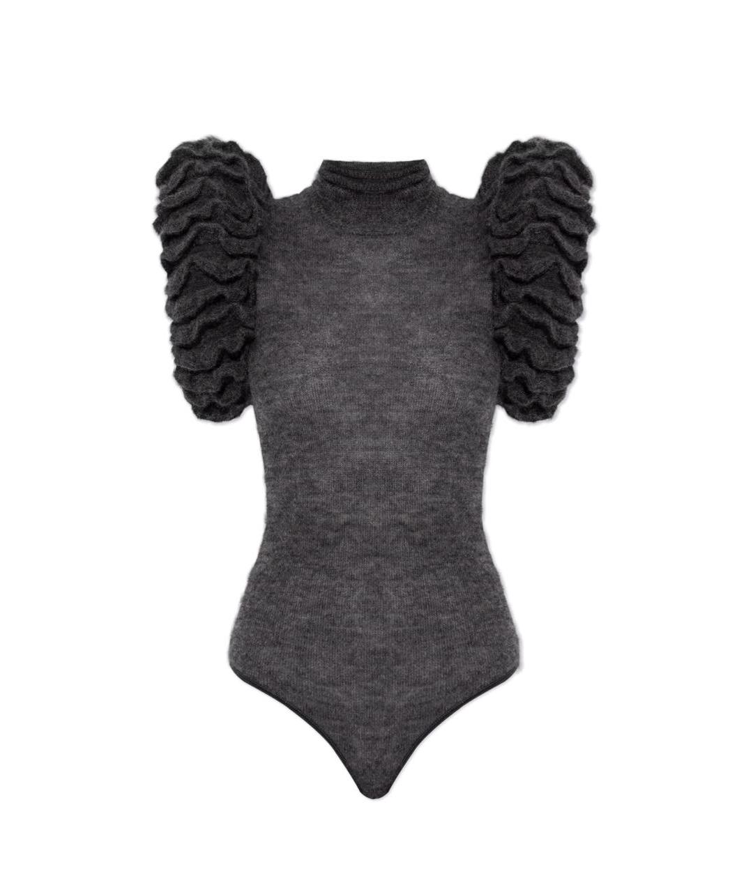 ALAIA Серое шерстяное боди, фото 1