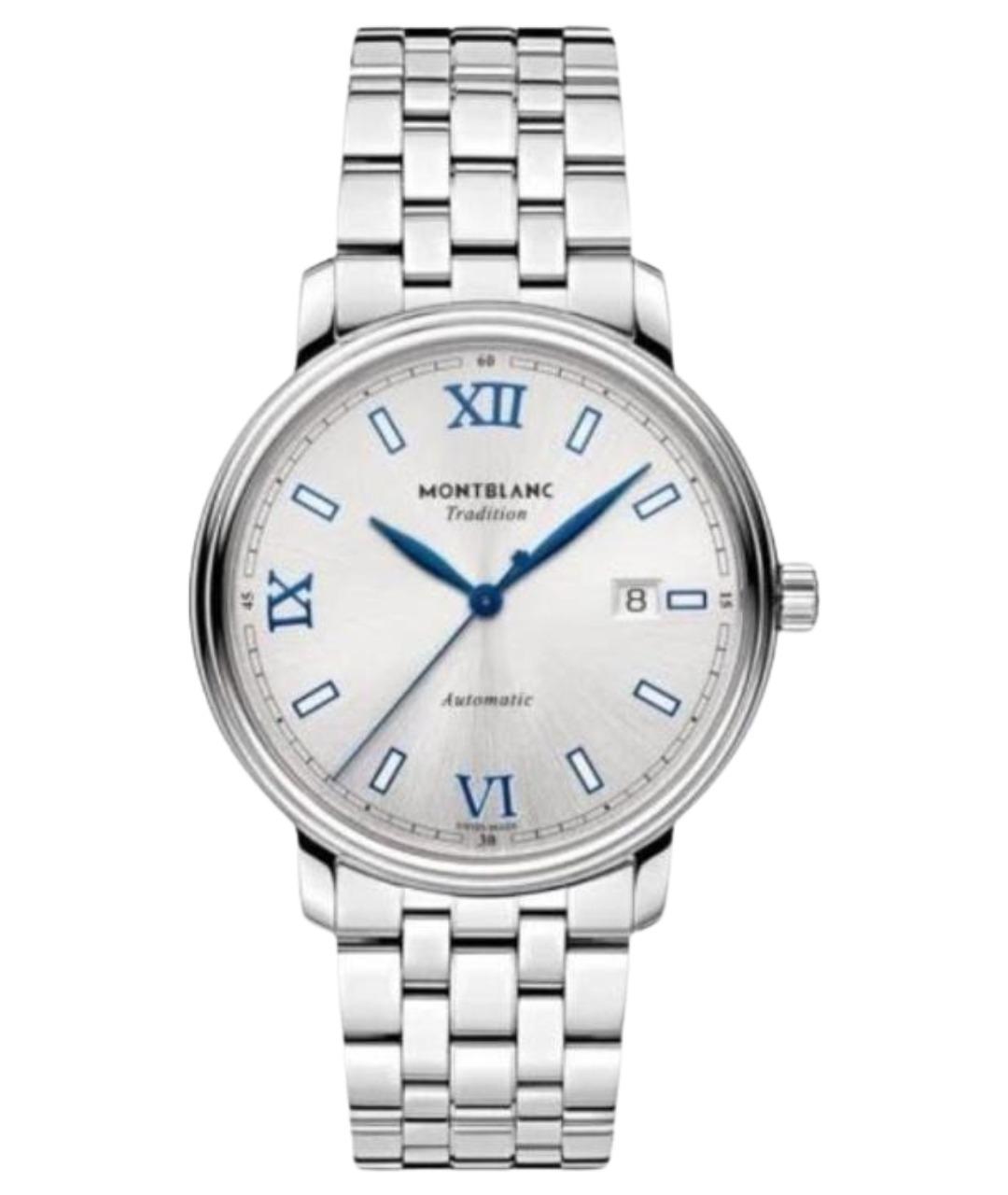 MONTBLANC Серебряные стальные часы, фото 1