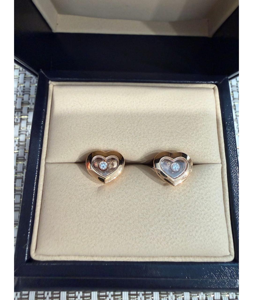 CHOPARD Золотые серьги из розового золота, фото 5