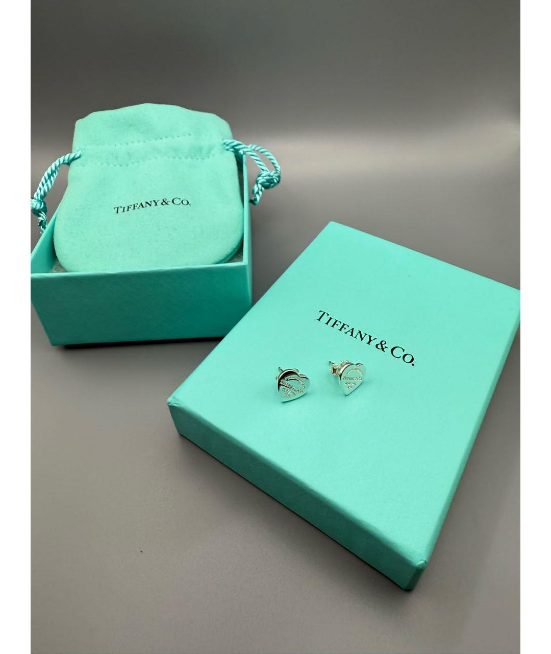 TIFFANY&CO Серебряные серебряные серьги, фото 4