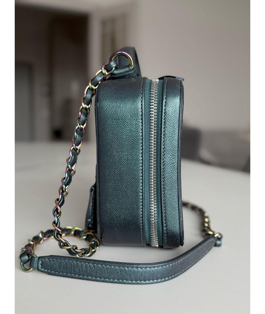 CHANEL Зеленая кожаная сумка через плечо, фото 2