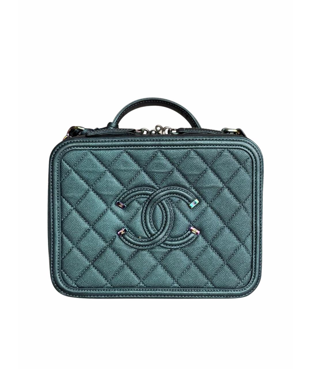 CHANEL Зеленая кожаная сумка через плечо, фото 1