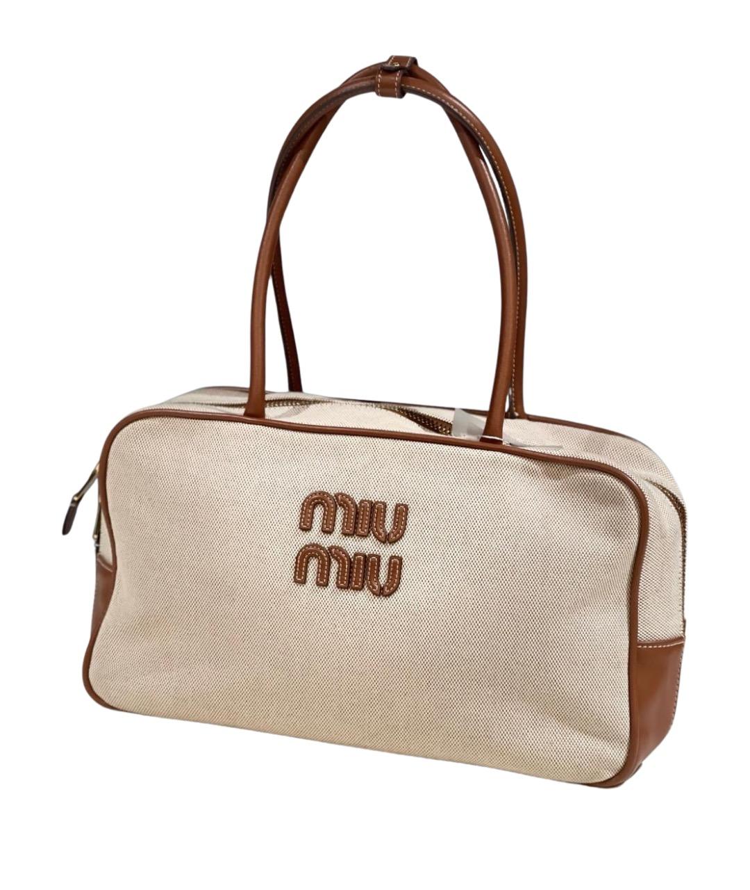 MIU MIU Бежевая сумка через плечо, фото 1