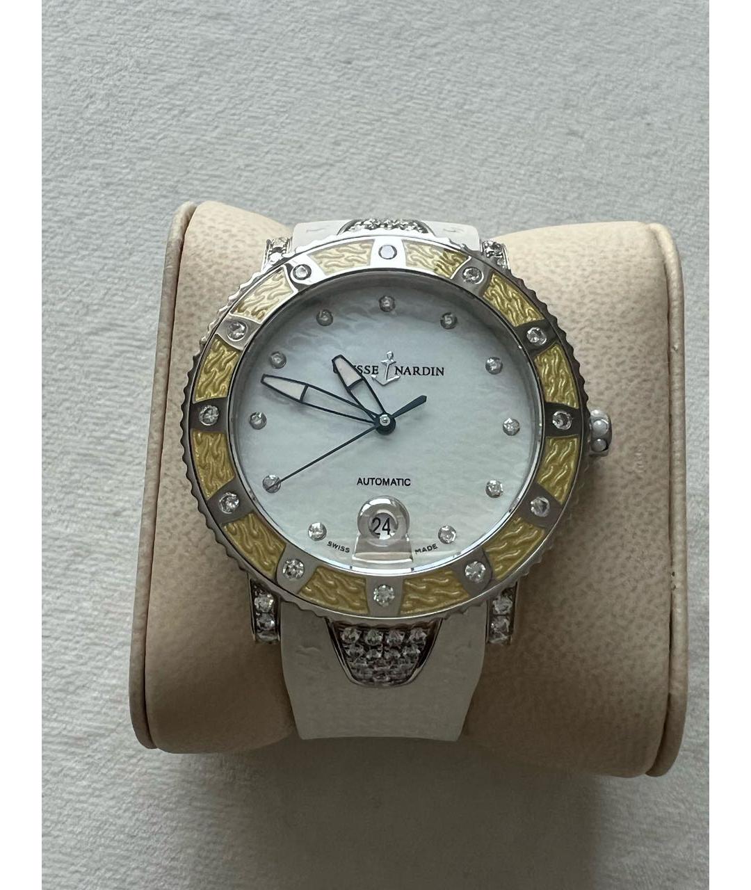 Ulysse Nardin Белые металлические часы, фото 9