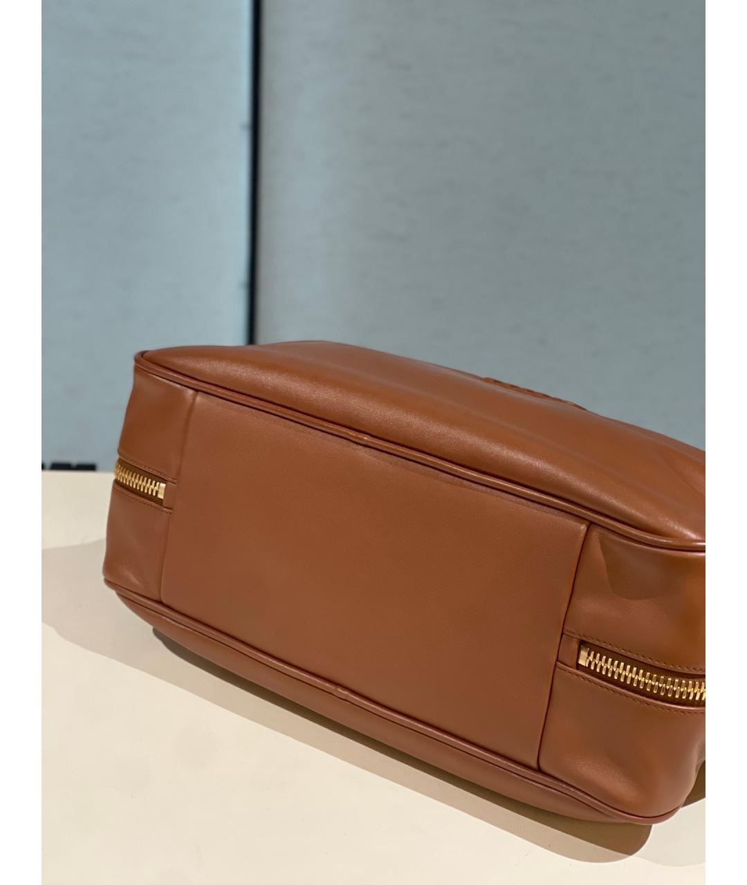MIU MIU Коричневая кожаная сумка через плечо, фото 5