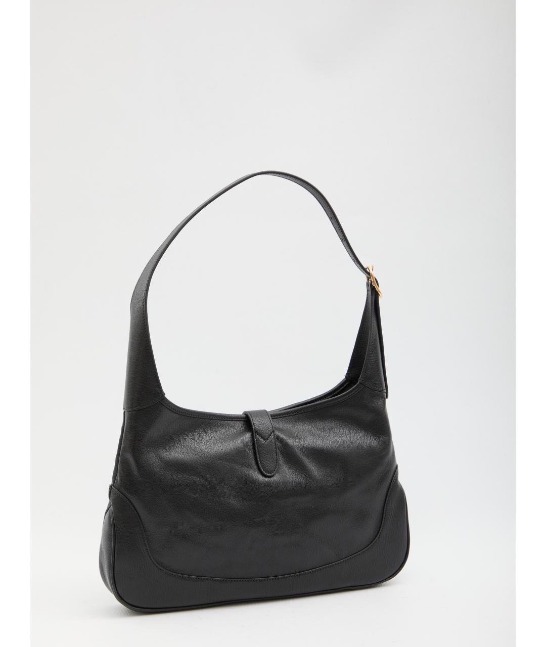 GUCCI Черная кожаная сумка через плечо, фото 2