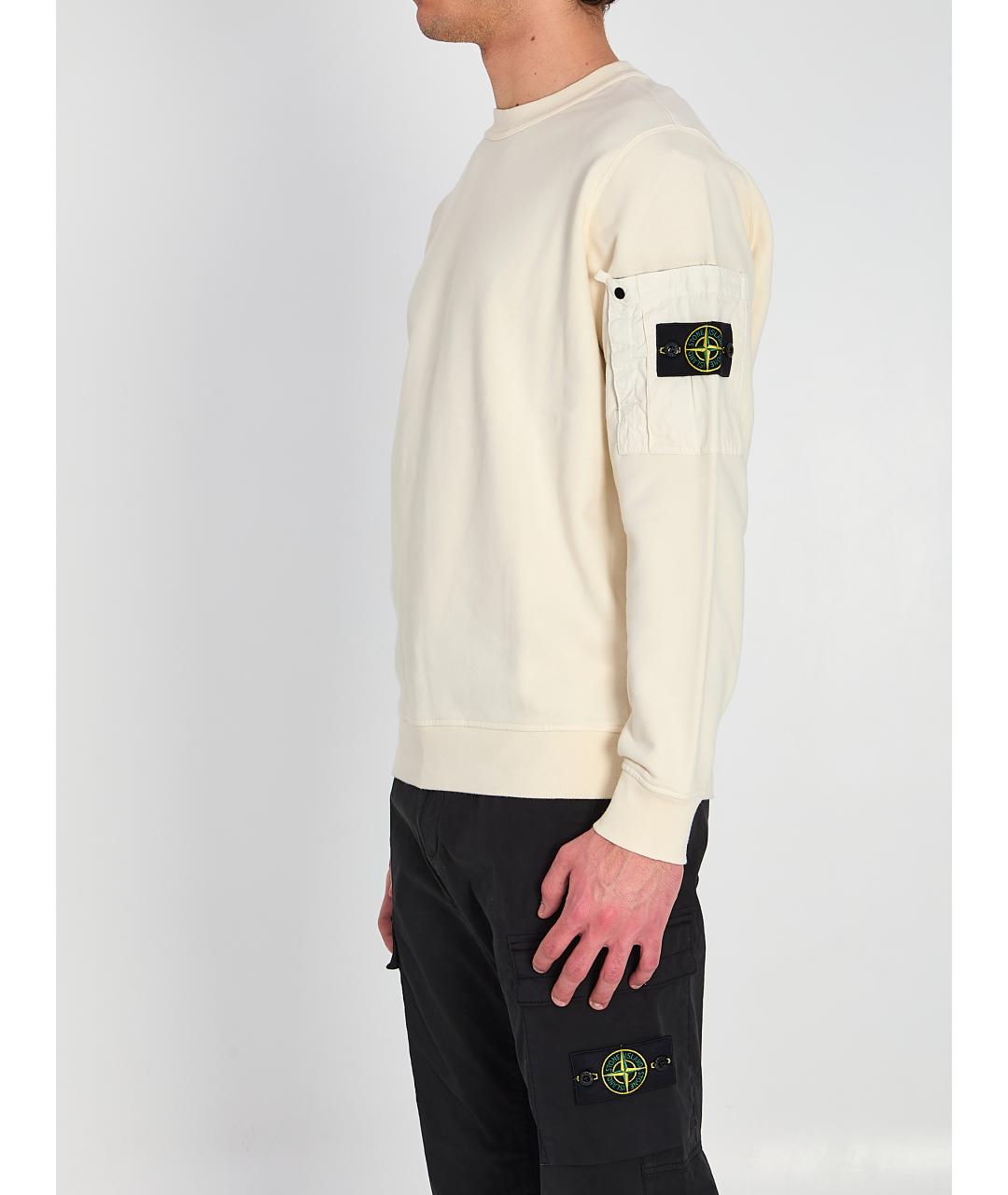 STONE ISLAND Бежевый джемпер / свитер, фото 2