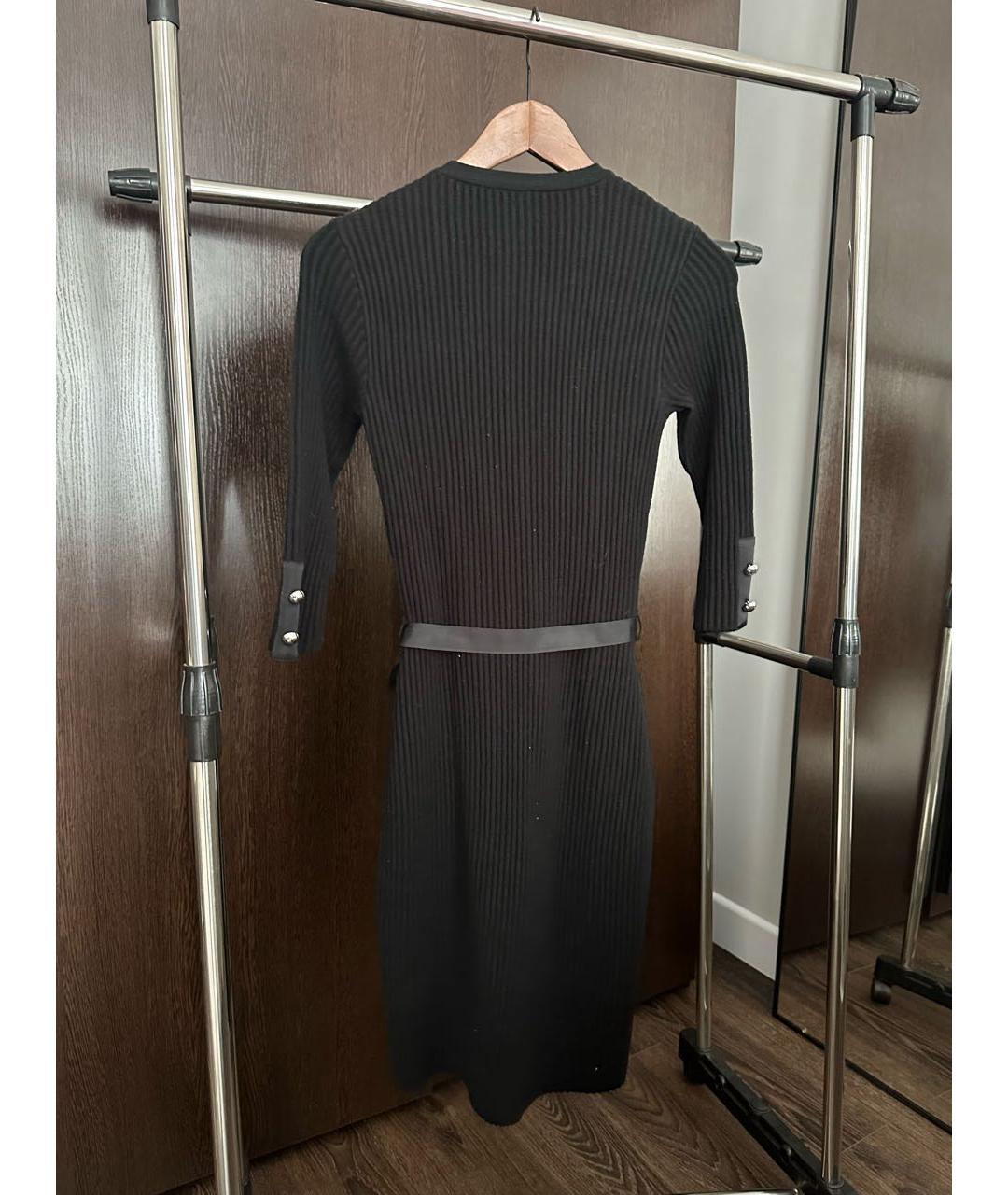 WOLFORD Черное шерстяное повседневное платье, фото 2