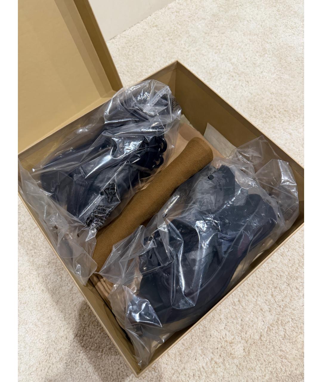 BURBERRY Черные текстильные сандалии, фото 8