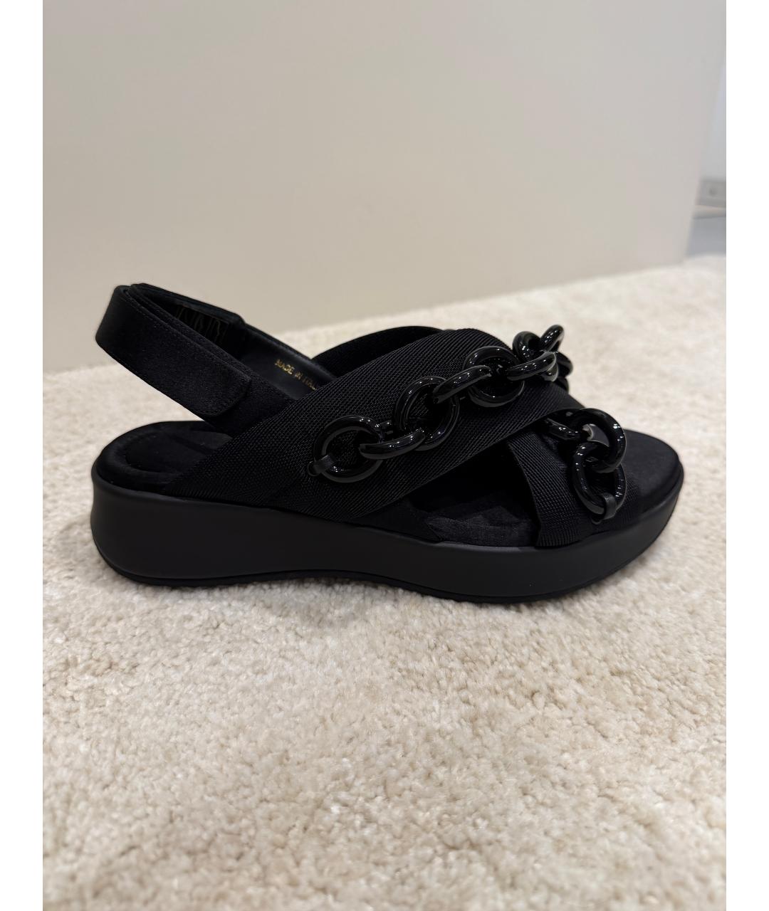 BURBERRY Черные текстильные сандалии, фото 10