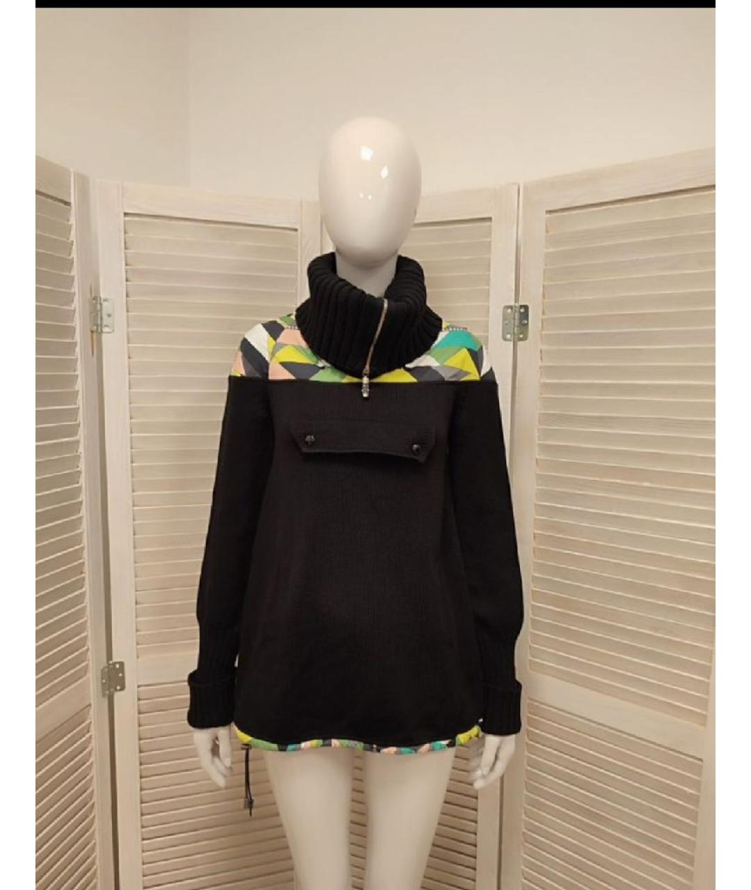 EMILIO PUCCI Черный шерстяной джемпер / свитер, фото 10